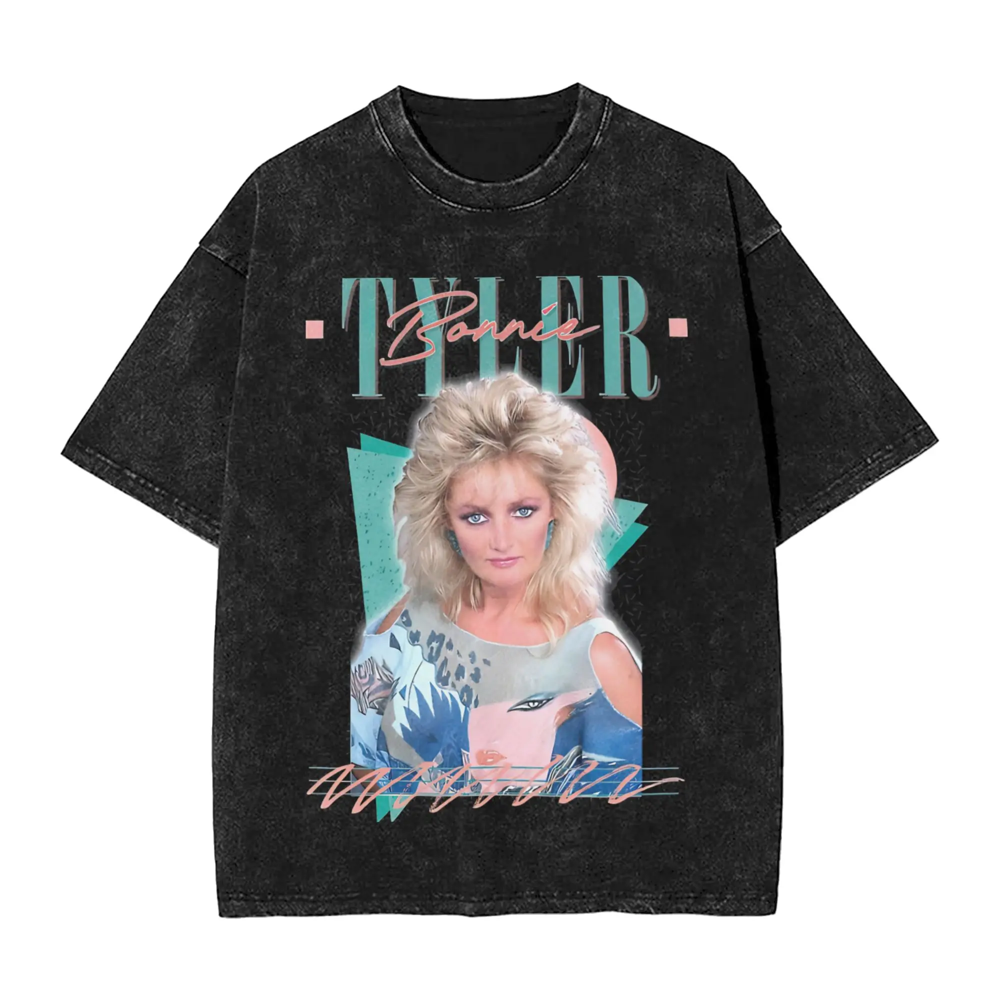 Bonnie Tyler  Washed T Shirts Streetwear Hip Hop Fashion T-Shirts  Tees Tops for Men Women Short Sleeve Harajuku