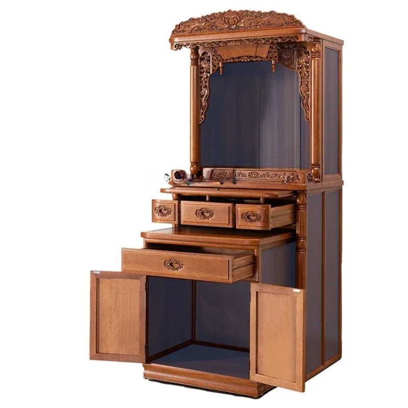 Clothes Closet Shrine Table Modern Simple Home Light Luxury Living Room Altar Cabinet Solid Wood God of Wealth Cabinet