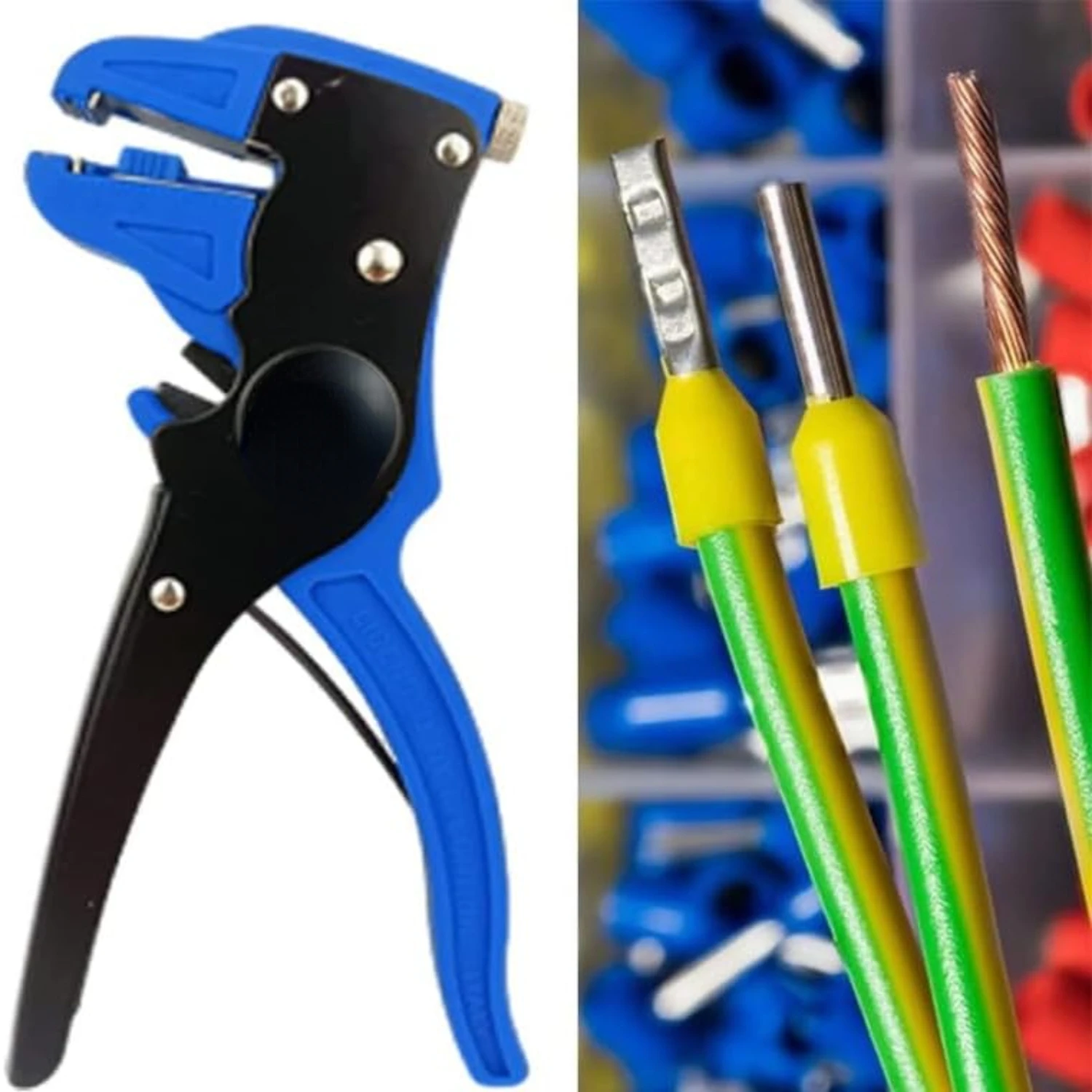 Efficient Derivemid Automatic Wire Stripper Tool - Superior Precision 2 in 1 Cable Stripping Device - Essential Cable Strippers 