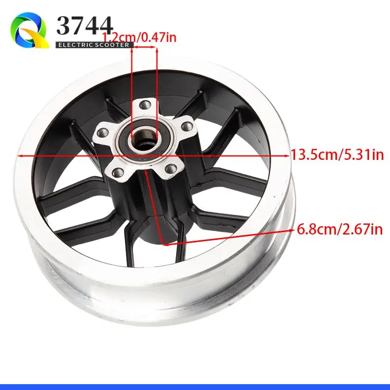 200X50 سبائك الألومنيوم محور العجلة الصلب حلقة قرص الفرامل المحرك إطار صلب خاص للدراجات النارية الخفيفة #3