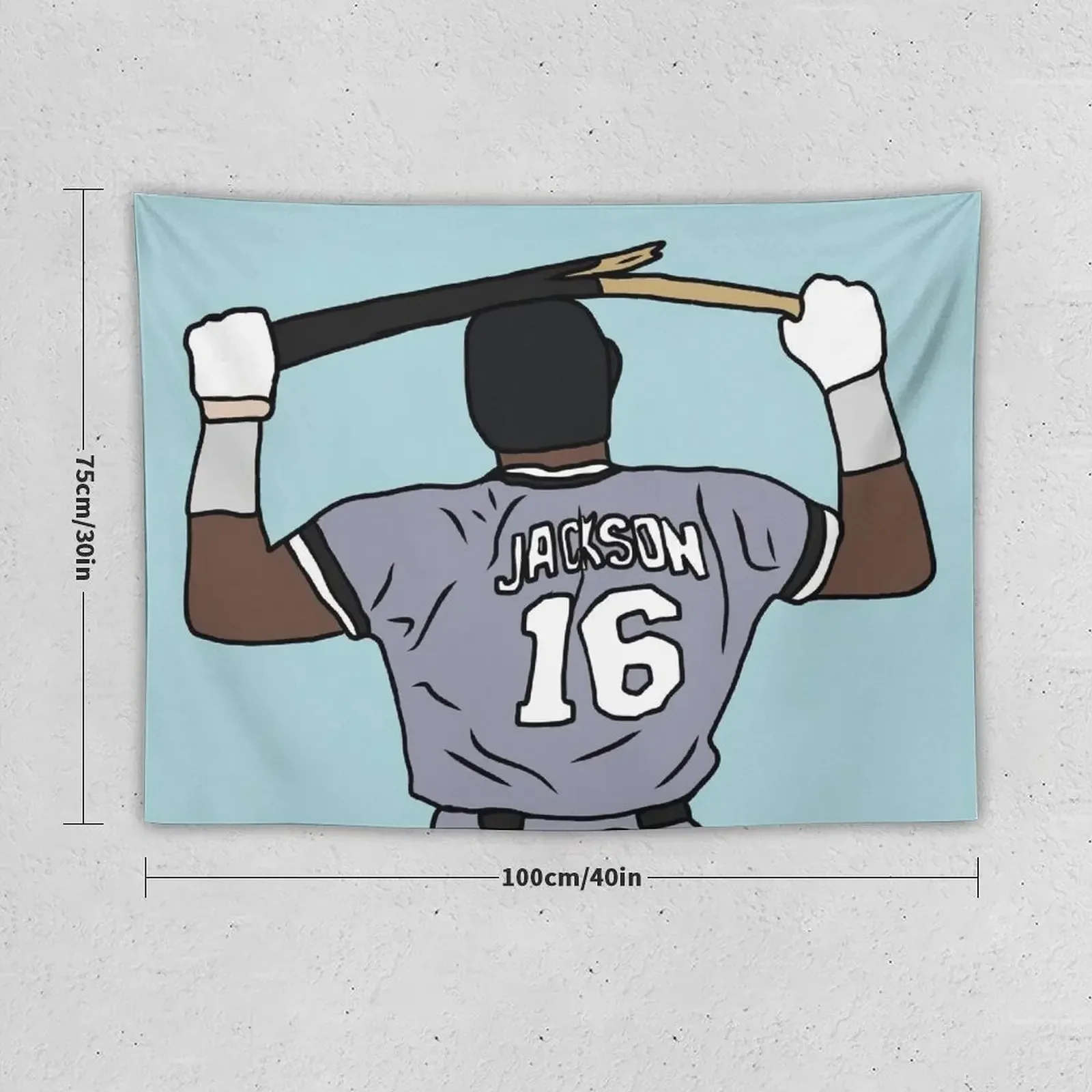 Bo Jackson Breaking A Bat Tapestry Bedroom Decorations Cute Decor Wall Hanging Decor Wall Hangings Decoration Tapestry