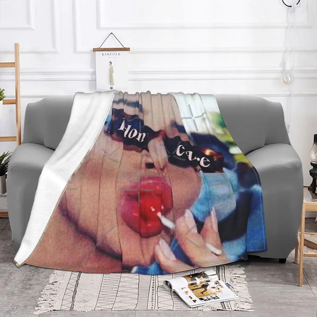 Kendall Jenner I Dont Care Tapestries And Home Bed Blankets Winter Blankets Custom Blanket Personalized Throw Blanket