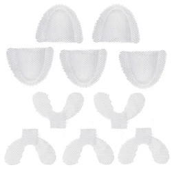 20Pcs Denture Reinforcement Mesh Upper Lower Grid Strengtheners Palatal Net for Acrylic Partial Dentures Dentist Materials