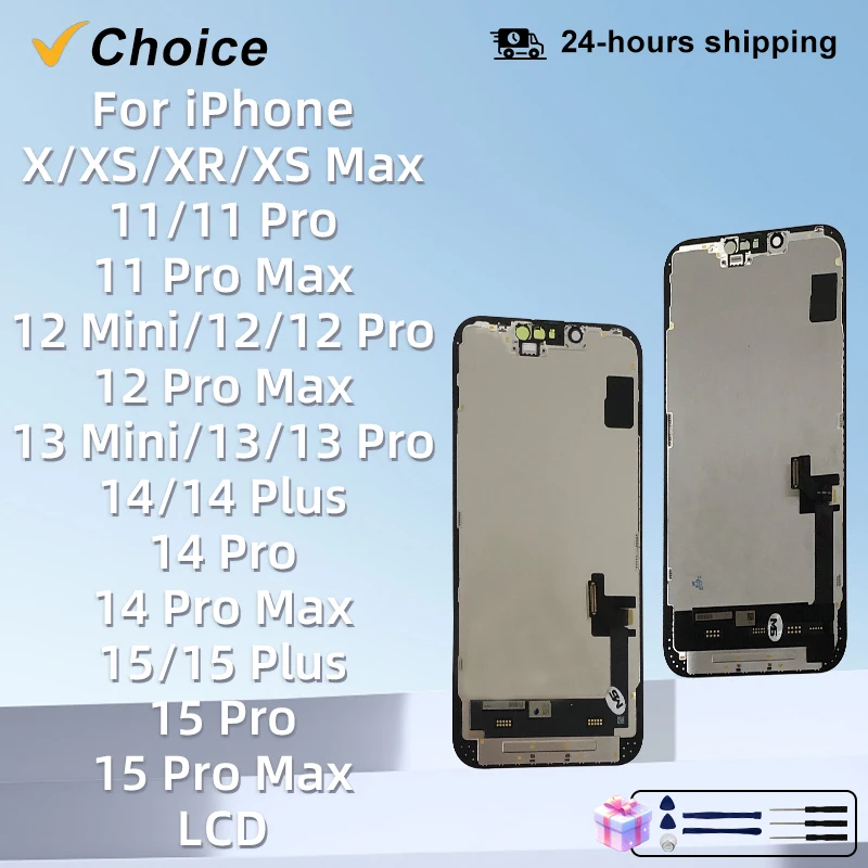 �y�Z�[�����zCHOICE AAA+ OLED iPhone X XR XS�p�f�B�X�v���C 3D�^�b�`�X�N���[���f�W�^�C�U�[ 11 Pro 12 Mini 13 Pro Max 14 Plus LCD�������i