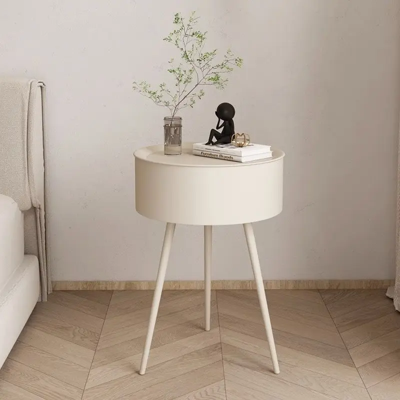 Home bedside table simple modern bedroom bedside mobile table storage rack sofa mini side cabinet