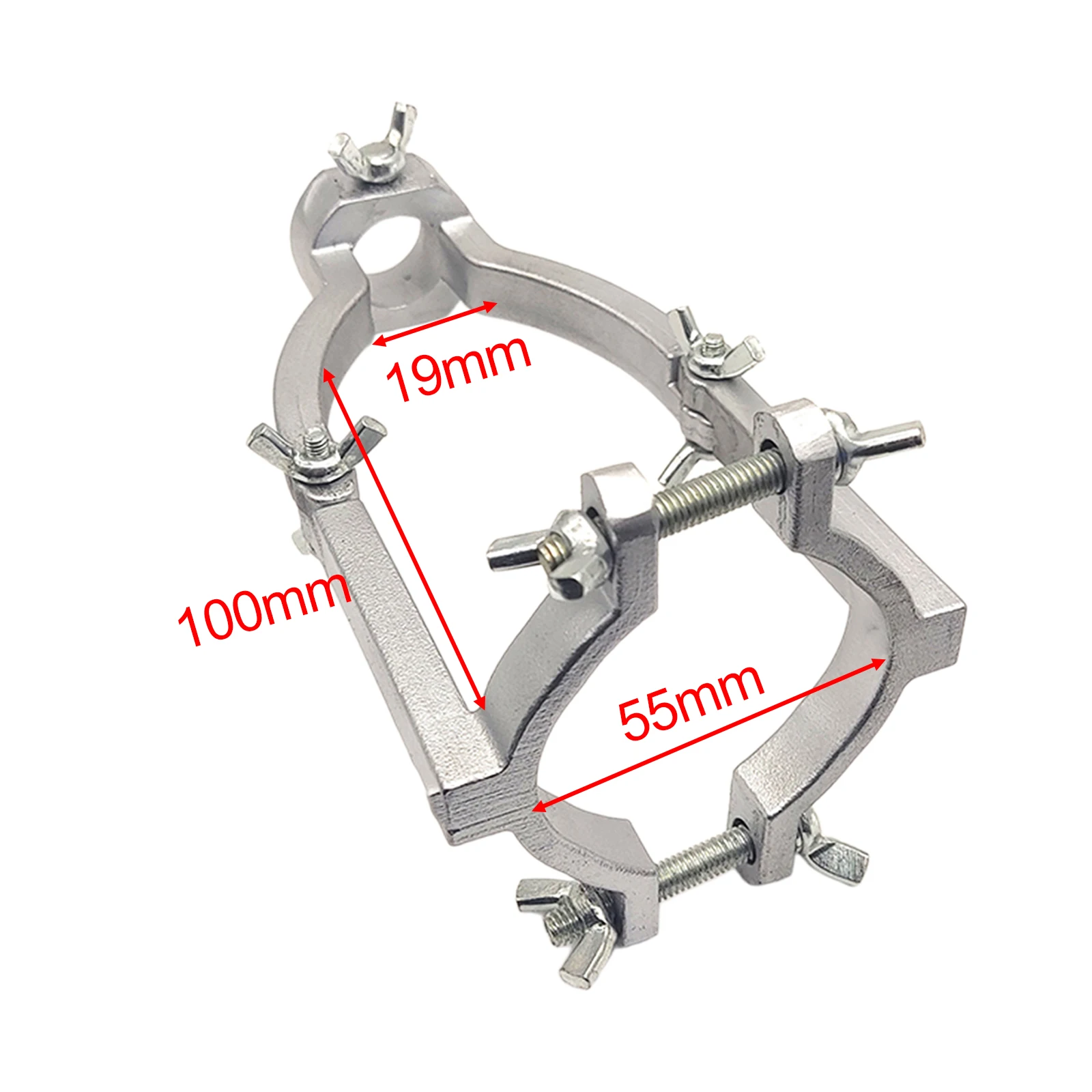 Imagem -06 - Square Hole Broca Fixação Suporte Adaptador Ferramenta de Carpintaria Abertura do Buraco Braçadeira Ajustável Diâmetro 38 Mm55 mm