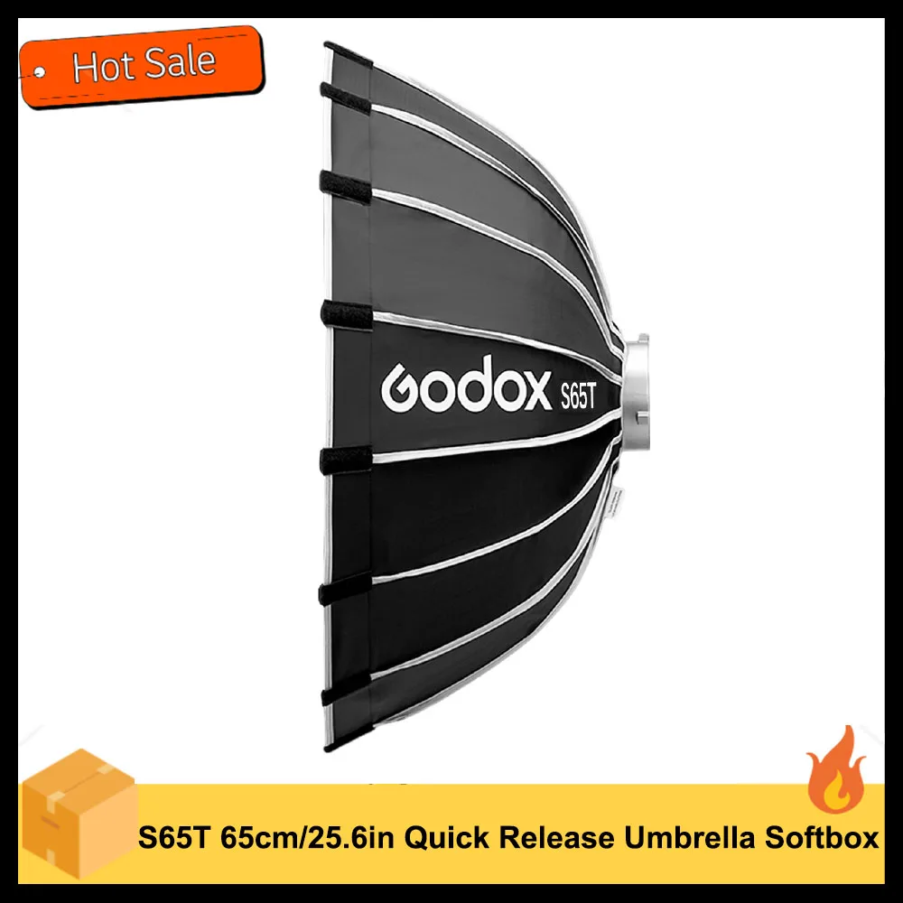 

Godox S85T 85cm/33.5in Quick Release Umbrella Softbox Professional Foldable Softbox with Standard Bowen Mount & Diffusers