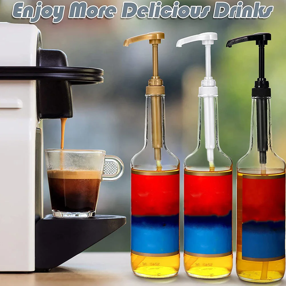

8pcs Head Pump Materials Kitchen Coffee Syrup Pump For Kitchen Syrup Pumps Dispenser Lotion Pumps Storage Tools