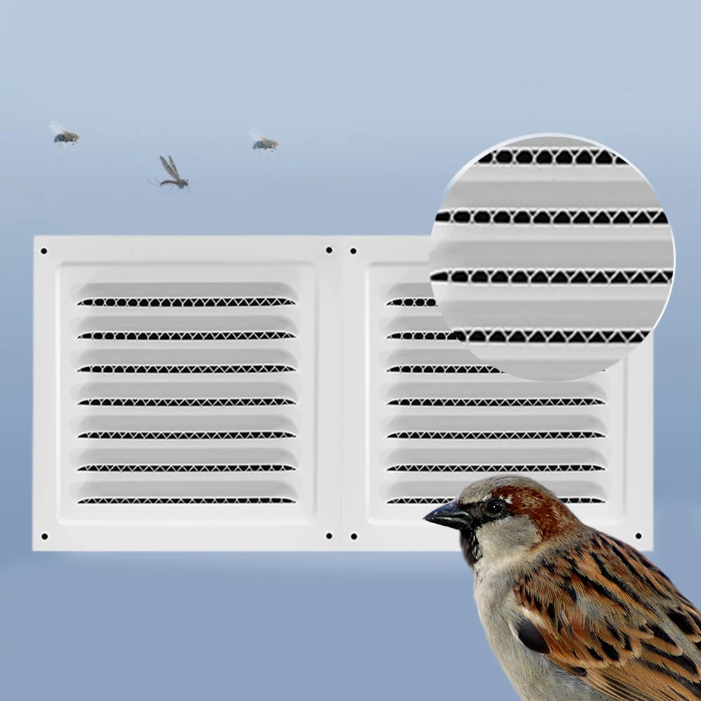 Ventilation Grille With Insect Screen Vent Cover Airflow For HVAC Or Ceiling For Home Improvement Hardware Accessories