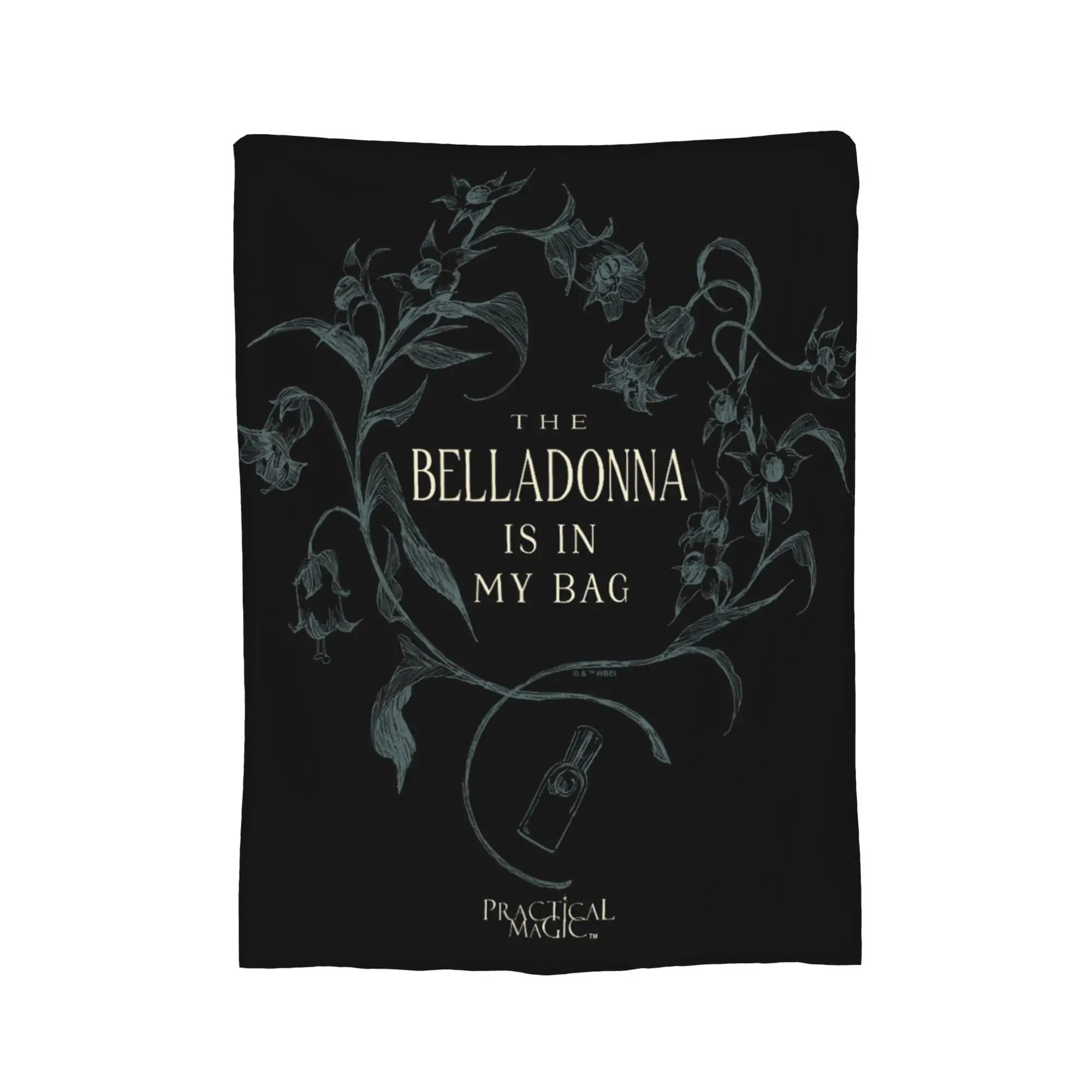 Practical Magic The Belladonna is in My Bag Blanket Practical Magic Flannel Vintage Throw Blankets for Home Decoration