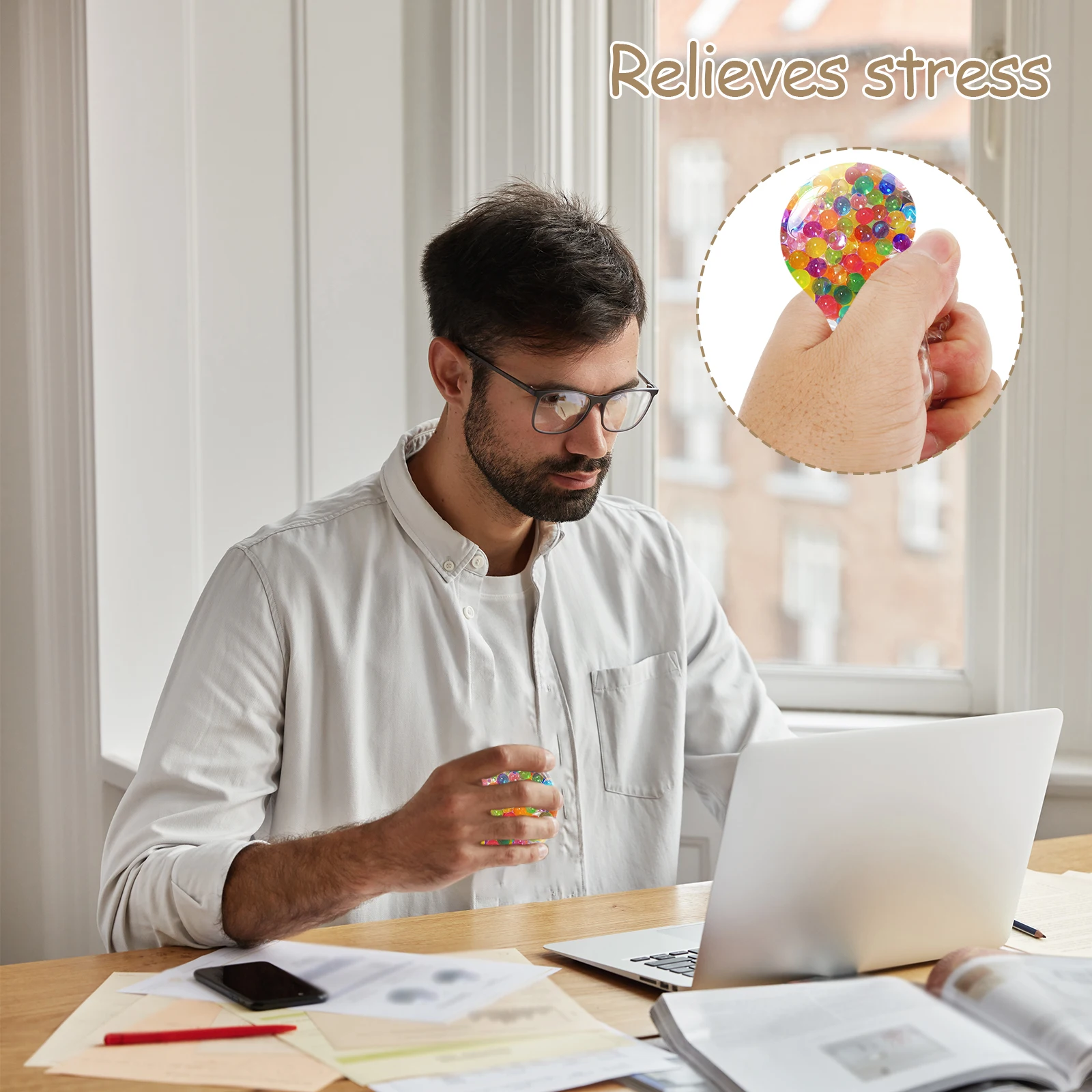 10/15/20 Stück DIY Blanko-Stressball-Set, Quetschbare Stressball-Bastelsets, Handgemachte Quetschbälle, Leere Squeeze-Bälle – Detail 8