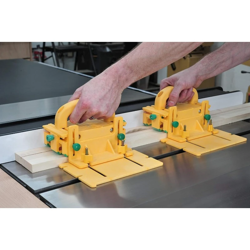 Advanced Adjustable Table Saw Pushblock, Yellow