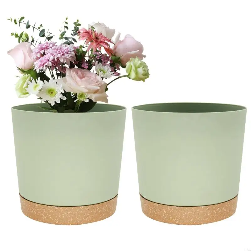   8inch Resin Flowerpot Flower Plant Pot Balcony Courtyard Potted Plant Decoration