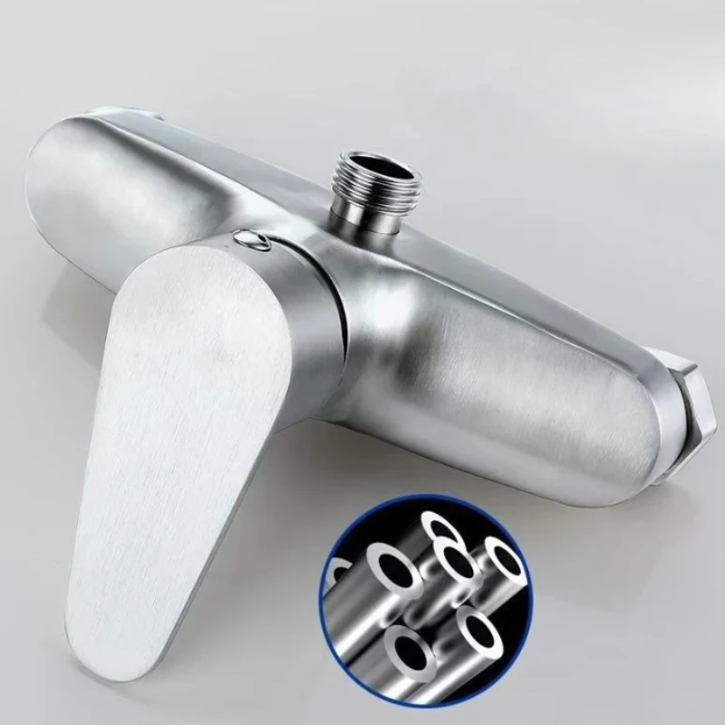 

Смесительный клапан для душа в ванной комнате, смеситель для душа из нержавеющей стали 304, простой горячий и холодный душевой набор для ванной комнаты