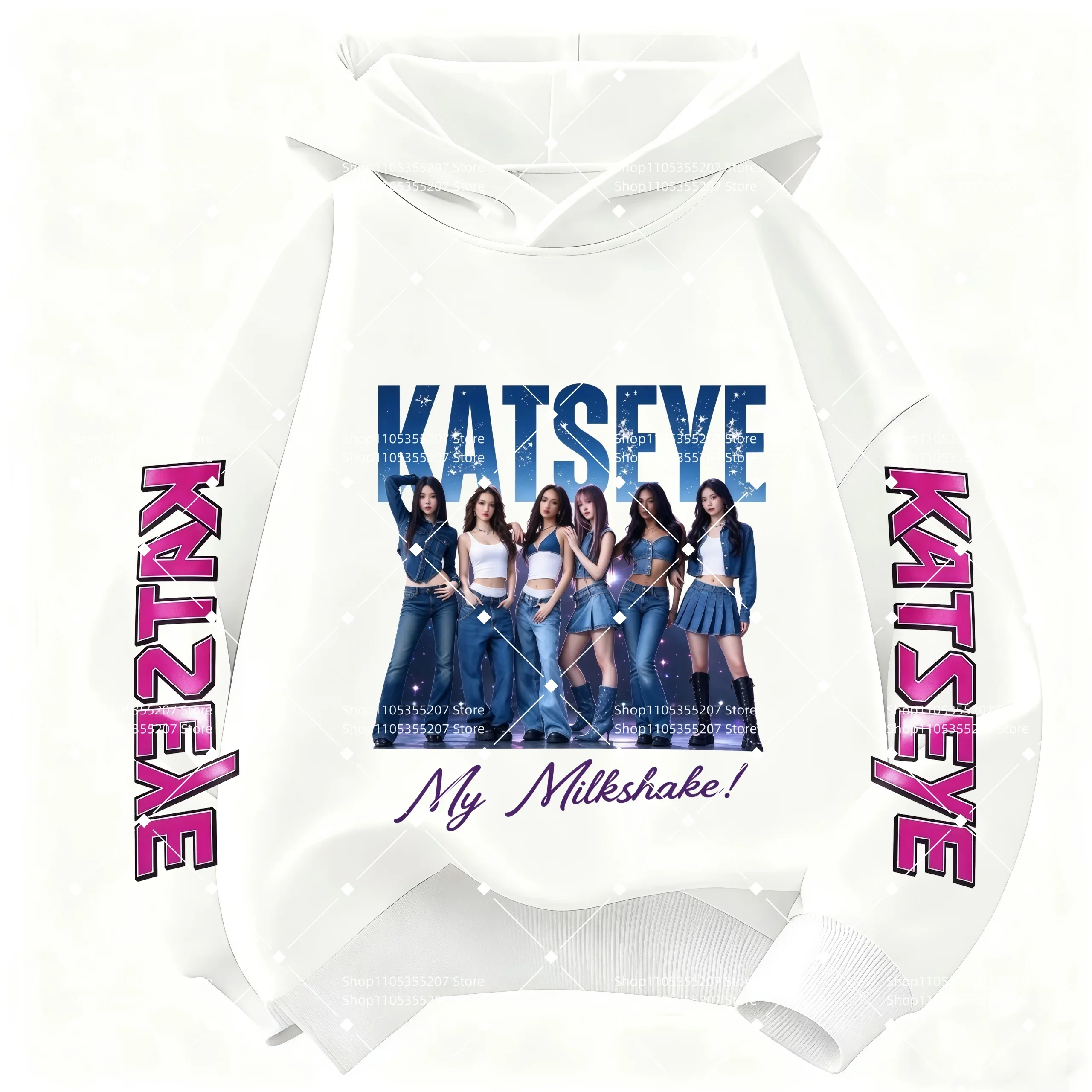 Girls Katseye Better Together Graphic Hooded Sweatshirt  Kids 2026 HOT Long Sleeve Pullover Hoodie Kids Trendy Streetwear Tops