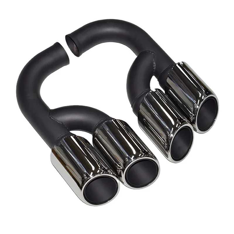 For 2011-2014 Porsche Cayenne exhaust pipe modified quad tailpipe tail throat  GTS black TURBO tip muffler  head exhaust tip