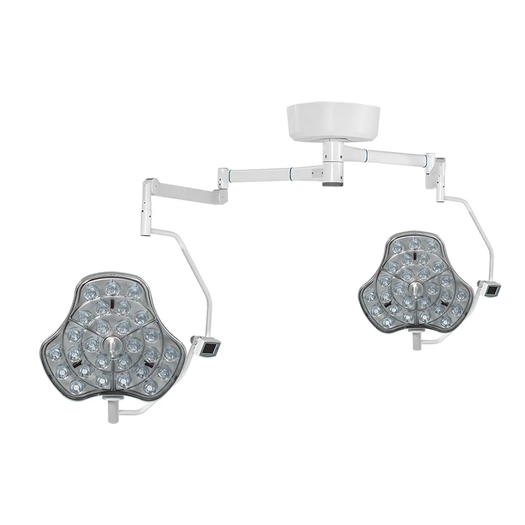 HLED 650/650 Medical Double Head Ceiling Mounted OT Shadowless LED Operation Room Light Surgical Operating Lamp