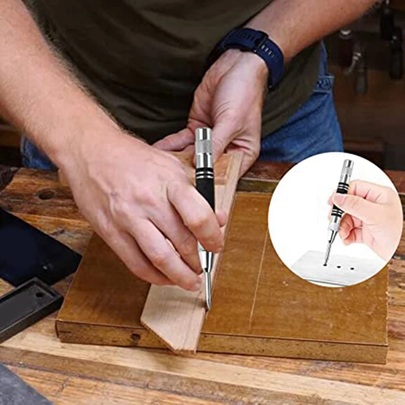 ختم مركزي أوتوماتيكي شديد التحمل ، طابع ذو تأثير قابل للتعديل ، زنبرك ، معدن أو خشب ، لكمة من من من من من من من من من الخارج