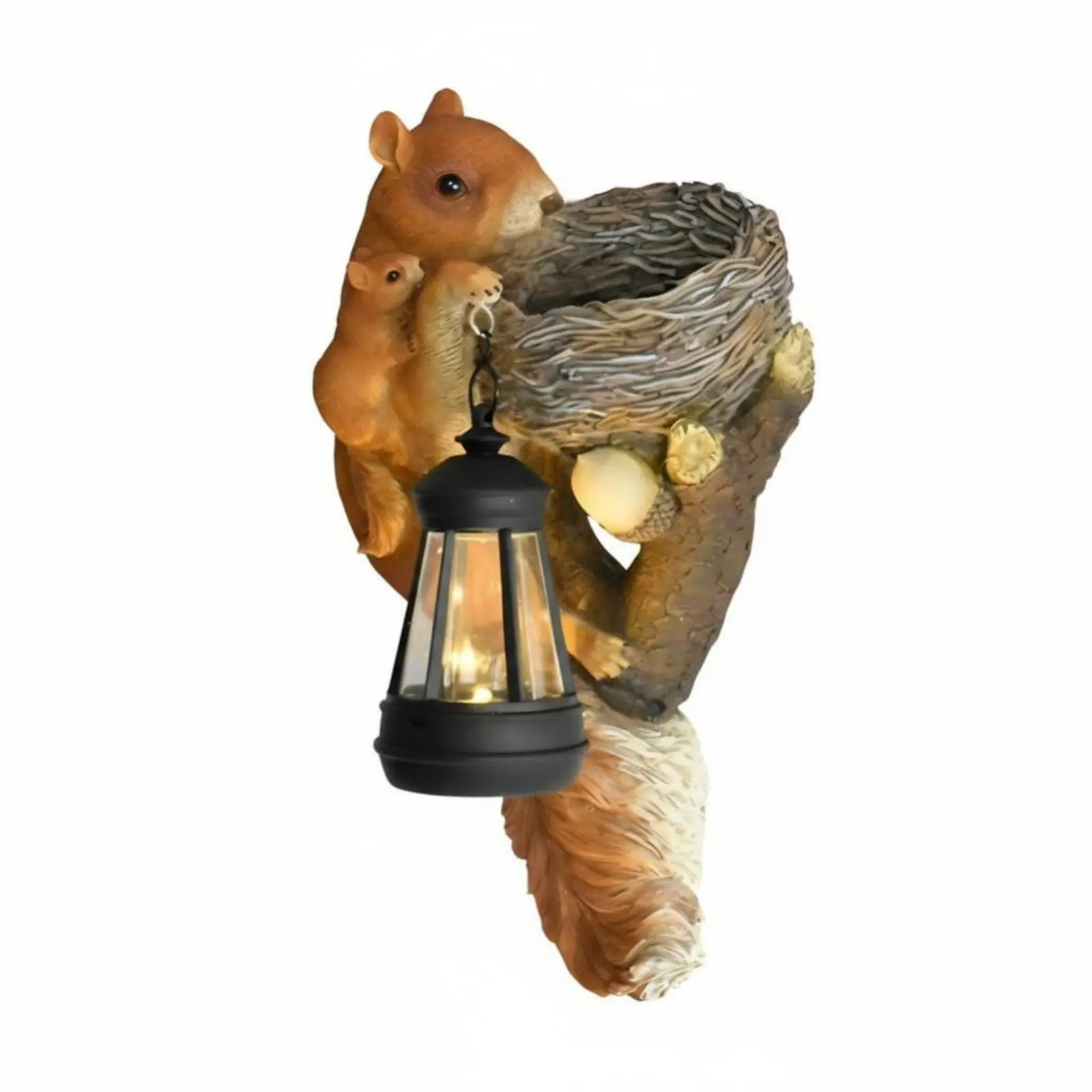 

Солнечный подвесной светильник в виде белки, садовая скульптура из смолы, водонепроницаемый декор для улицы