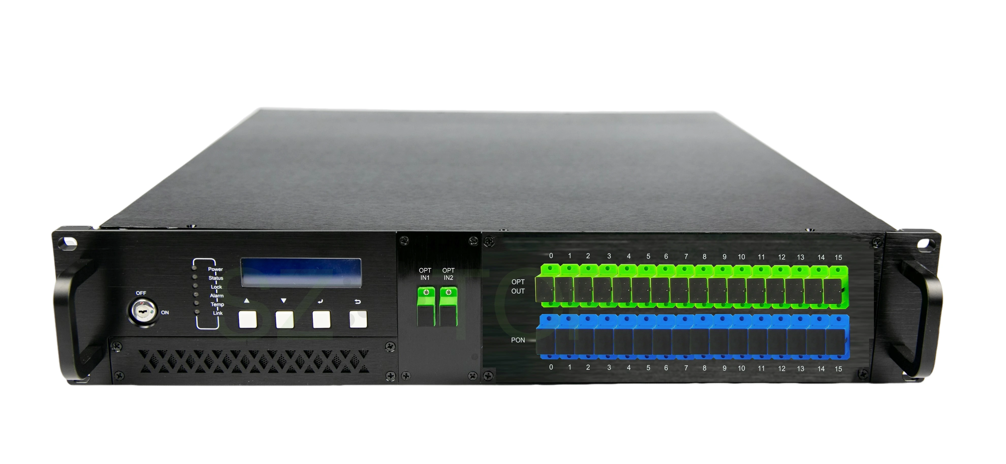 

16 Ports 1550nm CATV EDFA CATV Network Fiber Optical Amplifier 17/19/20/21/22/23/24dBm 1550nm English Web Management No WDM