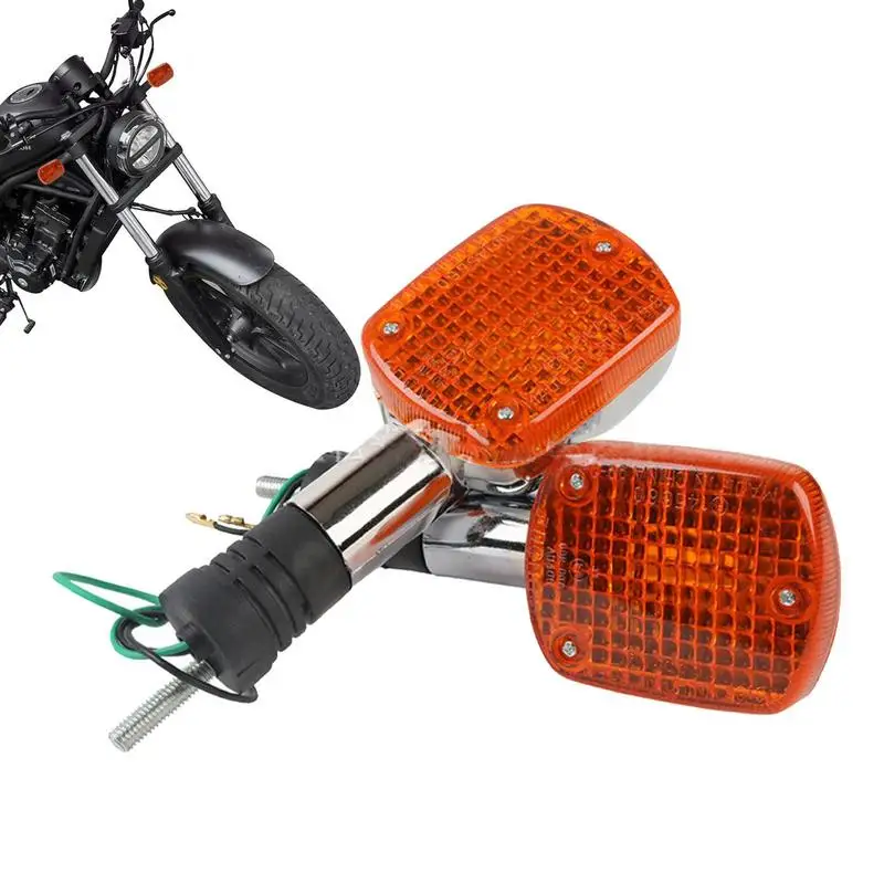 

Motorcycle Driving Lights 2X Motorcycle Rear Brake Light Vintage Modified Rear Lamp 8mm Long Screw Turn Lamp For Cruiser Scooter