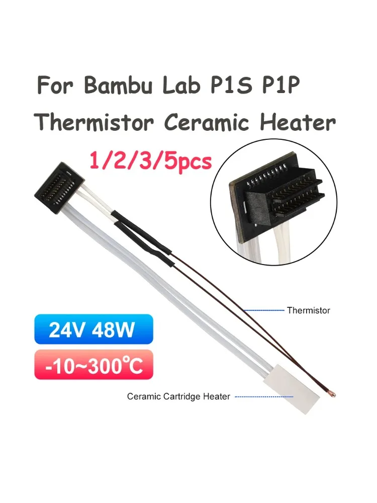 Termistor ceramiczny do Bambu Lab P1S P1P, grzałka, hotend do drukarki 3D, blok grzewczy hotendu TZ, części do drukarek 3D — zdjęcie produktu 6