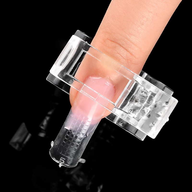 1/5/10PCS Nail Clips Quick Building Nail Mold Tips Nail Dual Forms Finger Extension Nail Art UV Extend Gel Nail Extension Tool