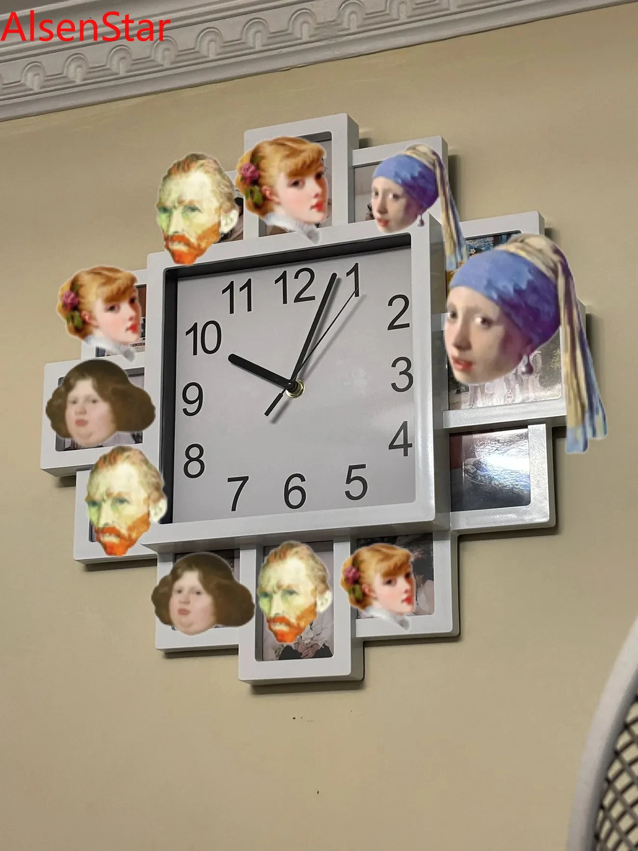 Creative Photo Frame Wall Clock Simple Photos Can Be Replaced Living Room Mute Wall Hanging Clocks Watch Home Decoration