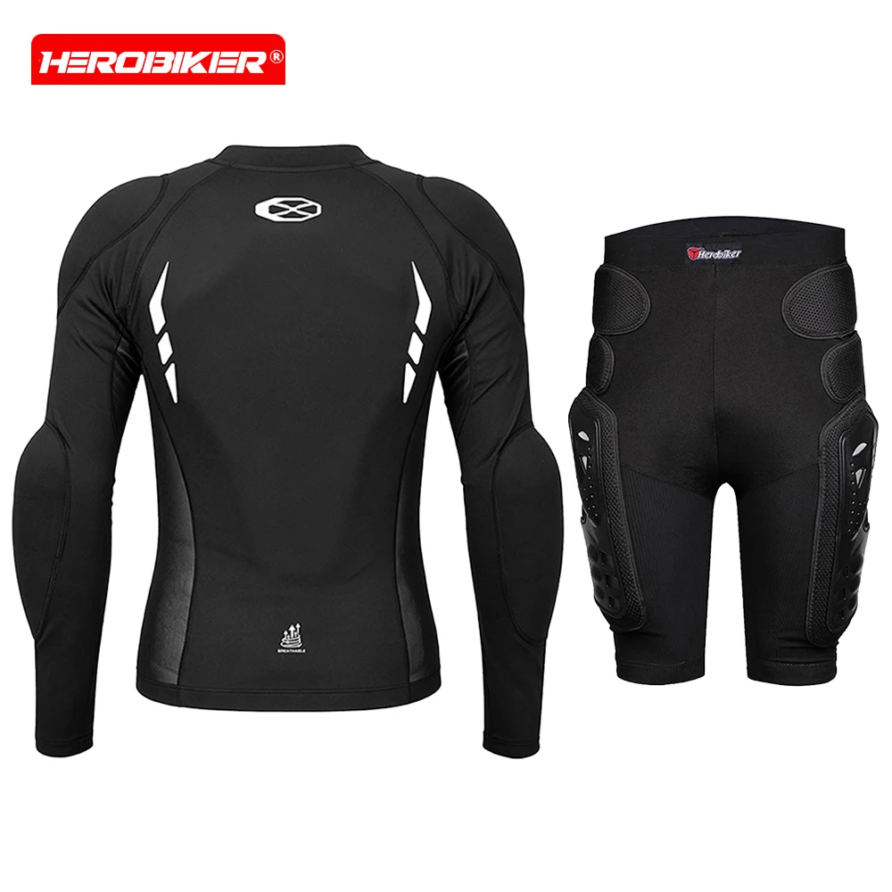 Men's Motorcycle Soft Armor Summer Breathable Reflective Riding Armor With Built-in Protective Equipment Motorcycle Armor Shorts