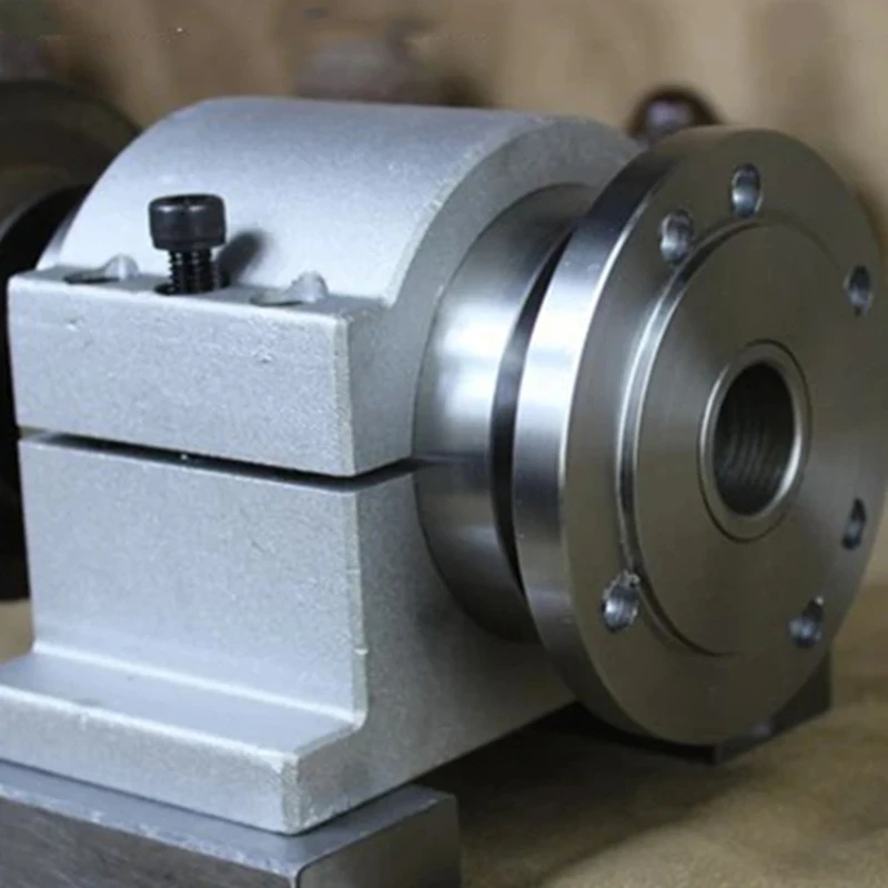 Self made woodworking lathe overall through-hole spindle with flange, three four jaw chuck, drill chuck assembly set