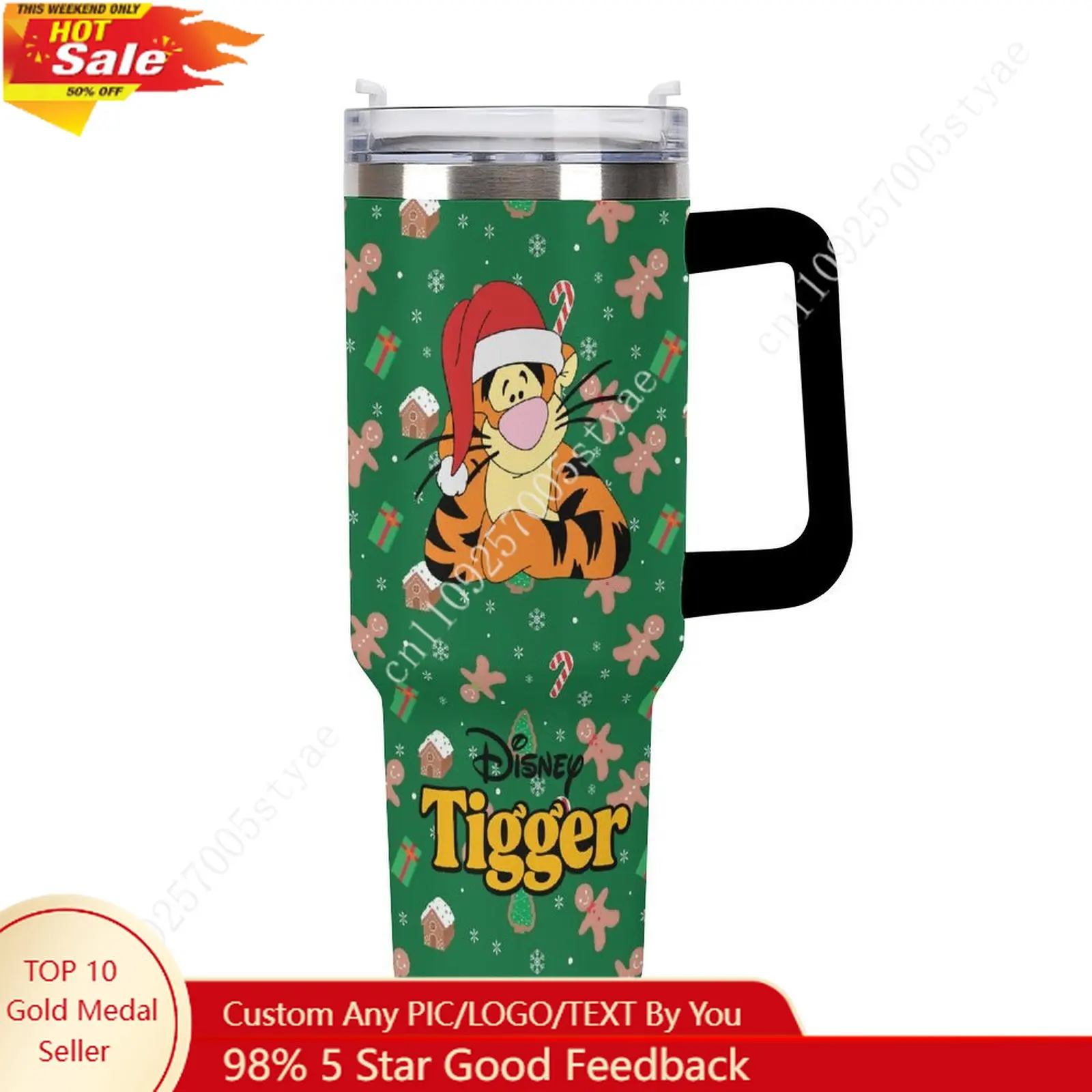 

Tigger Insulated Water Bottle Disney Cartoon Custom Design Your Personal Text Images Car Cup Travel Water Bottle 40 Oz