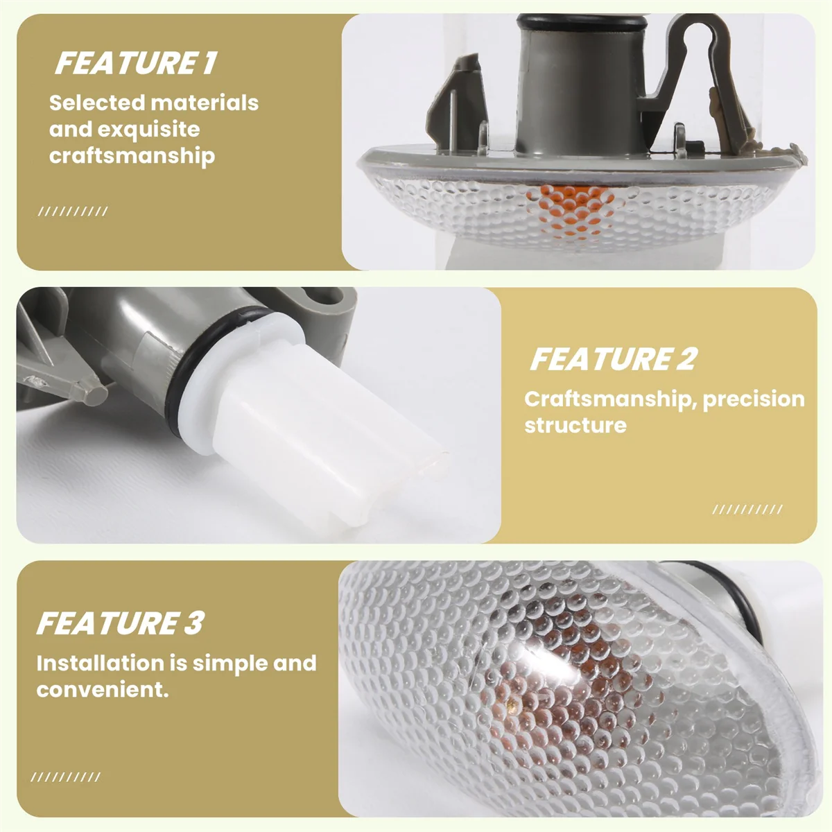 632574   2 х указатель поворота, боковой габаритный фонарь, повторитель, индикатор для Peugeot 206 407 607