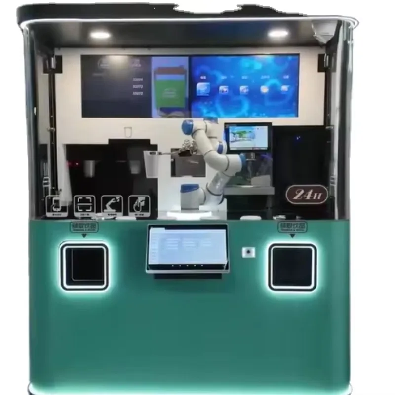 Customized Intelligent Coffee Vending Machine Touch Screen Control Full Automatic Commercial Self Service Vending Machine