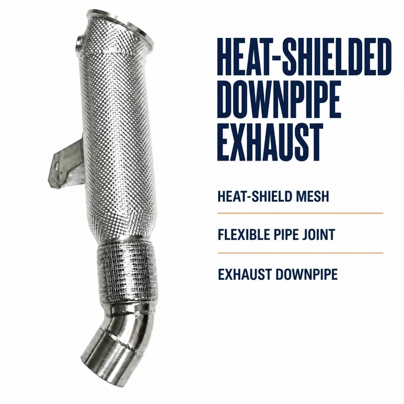 High Flow Insulated Exhaust Downpipe BMW M240i G42 M340i G20 B58 2021-2025 Stainless Steel Performance Tuning Downpipe Direct
