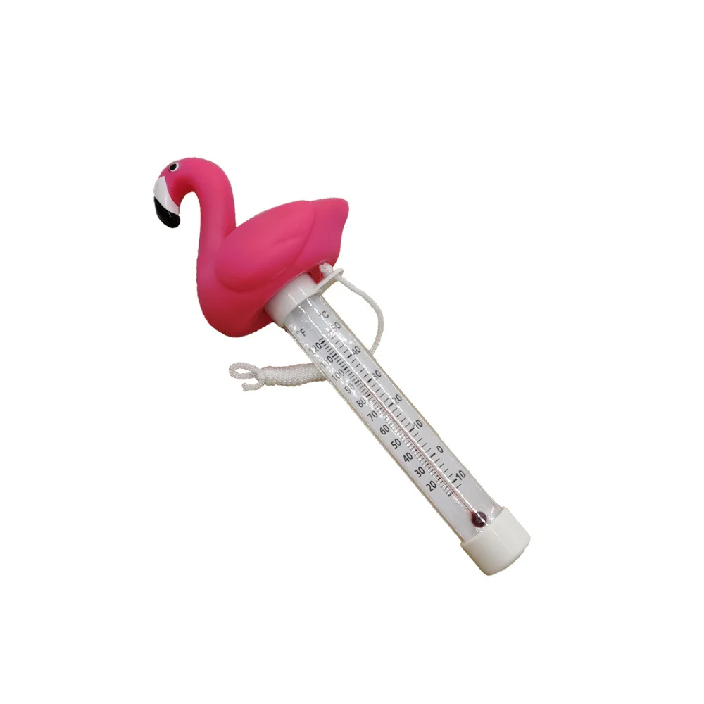 Flamingo Shaped Floating Pool Water Thermometer For Swimming Pool SPA Hot Tub Bath Water Temperature Measurement