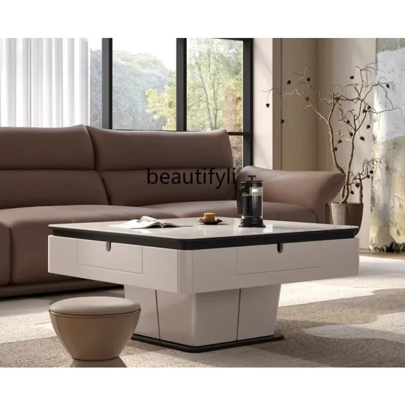 

yj32 Lifting mahjong table medieval simple automatic multi-functional coffee table mahjong machine dining table integrated house