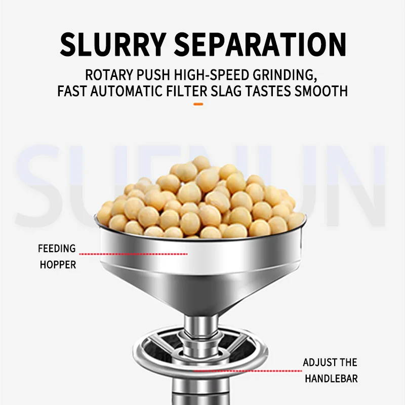آلة تصنيع حليب فول الصويا التجارية بقايا اللب فصل الخافق سعة كبيرة تصفية الحرة تكرير آلة حليب الأرز