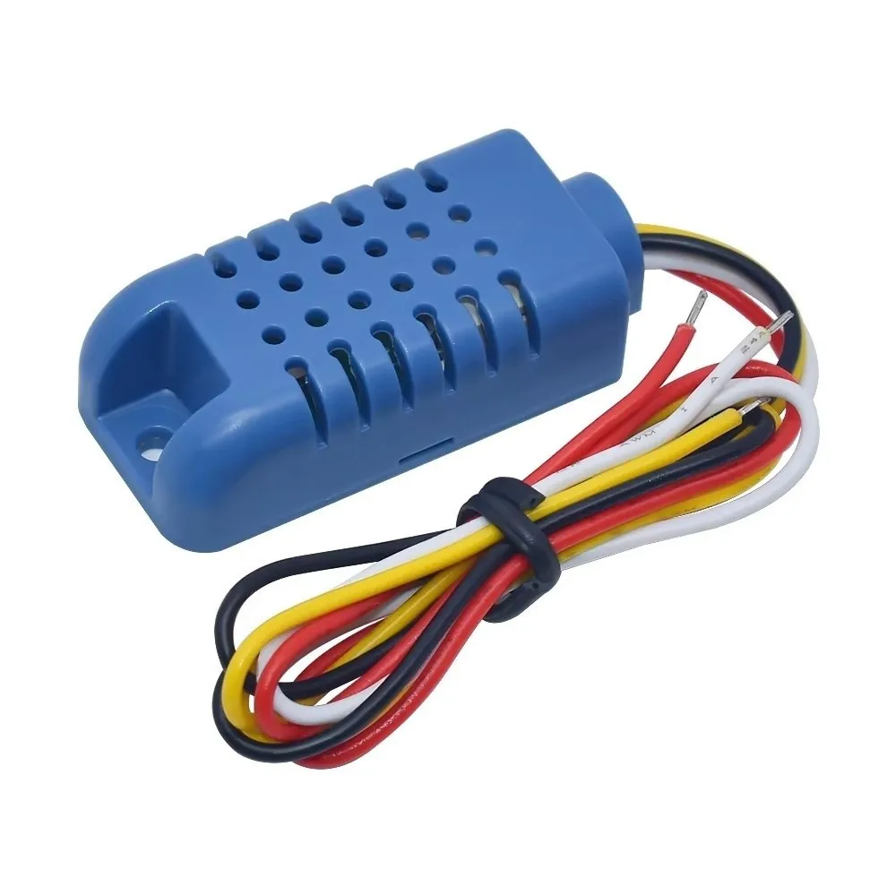 Plastic Analog Temperature Humidity Sensor Module External Probe Vented Housing Humidity Transmitter Blue Compact