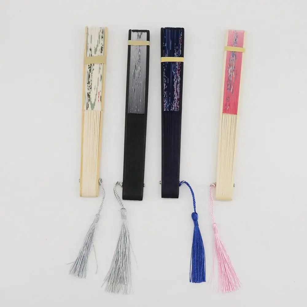 

Silk Pattern Hand Held Art Craft Folding Japanese Dance Hand Held Silk Fan Folding Fan Hand Held Flower Fan Photo Prop Tool