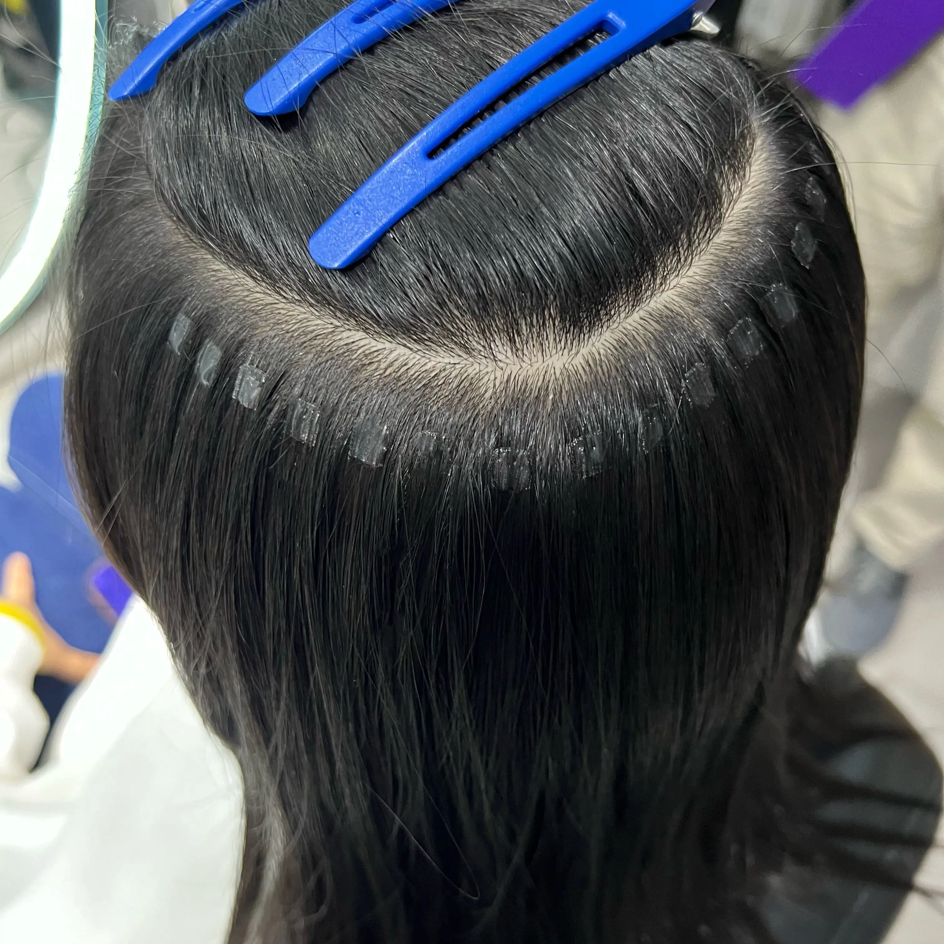 Juego de extensiones de cabello v-light con removedor de pegamento v-light, herramienta sin rastro para cinta, herramienta de injerto rápido, nueva tecnología