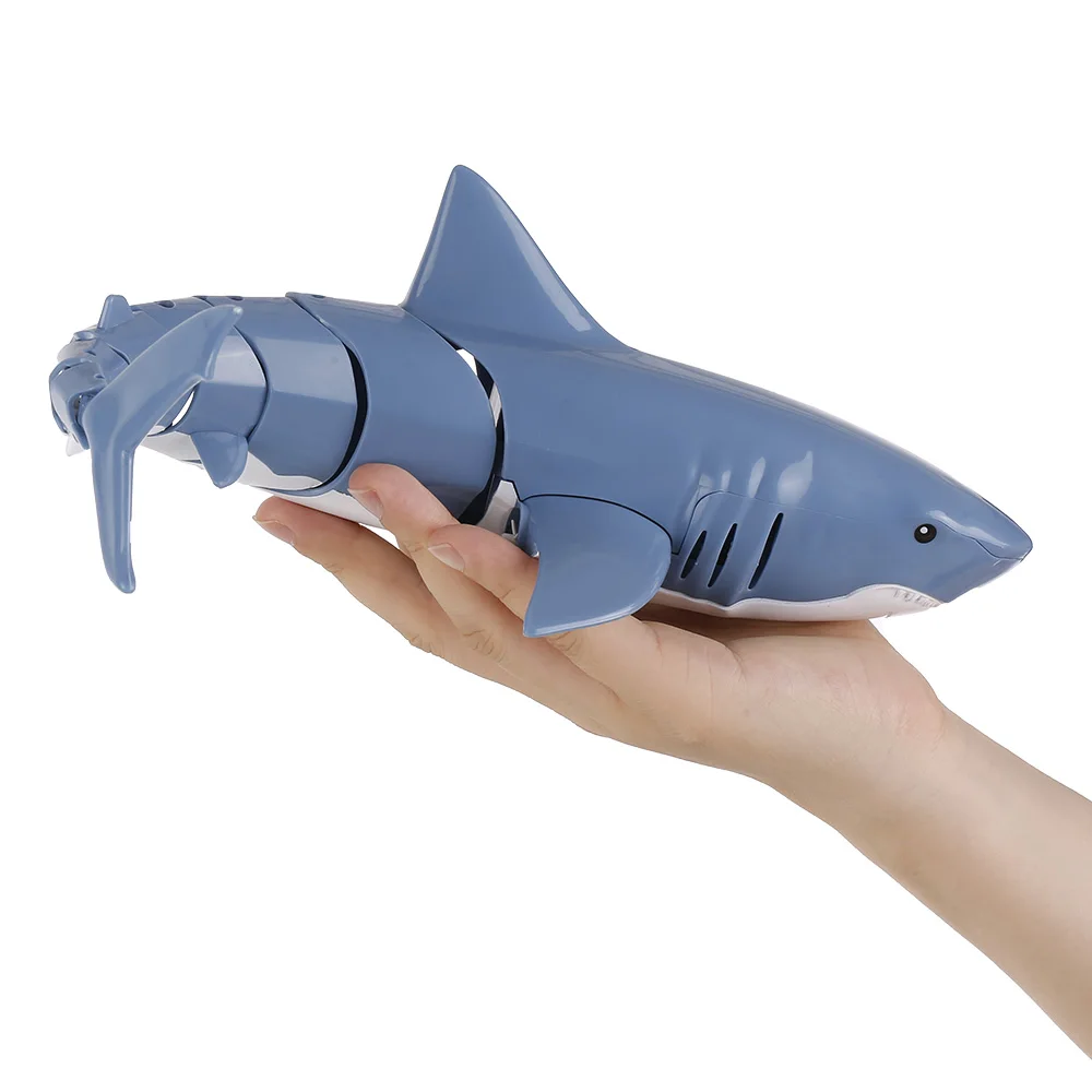 

Mini Rc Shark Robot Boat Remote Control Boat Toy Swim Toy Underwater Rc Boat Electric Racing Ship Spoof Toy Pool Gift for Kids