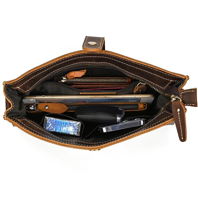 100% Genuine Leather Clutch Bag With Wrist Band 7.9 \