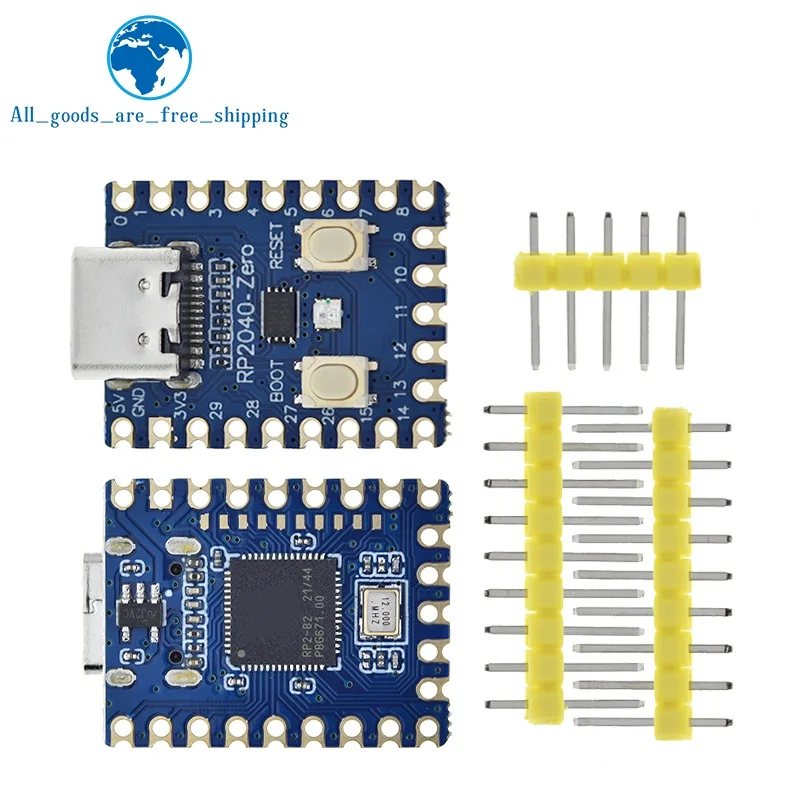 1/2/5PCS RP2040-Zero RP2040 For Raspberry Pi Microcontroller PICO Development Board  Dual-core Cortex M0+ Processor 2MB Flash