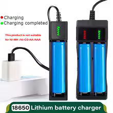 18650 Battery Charger 1/2/4 Slots Dual 18650 Charging