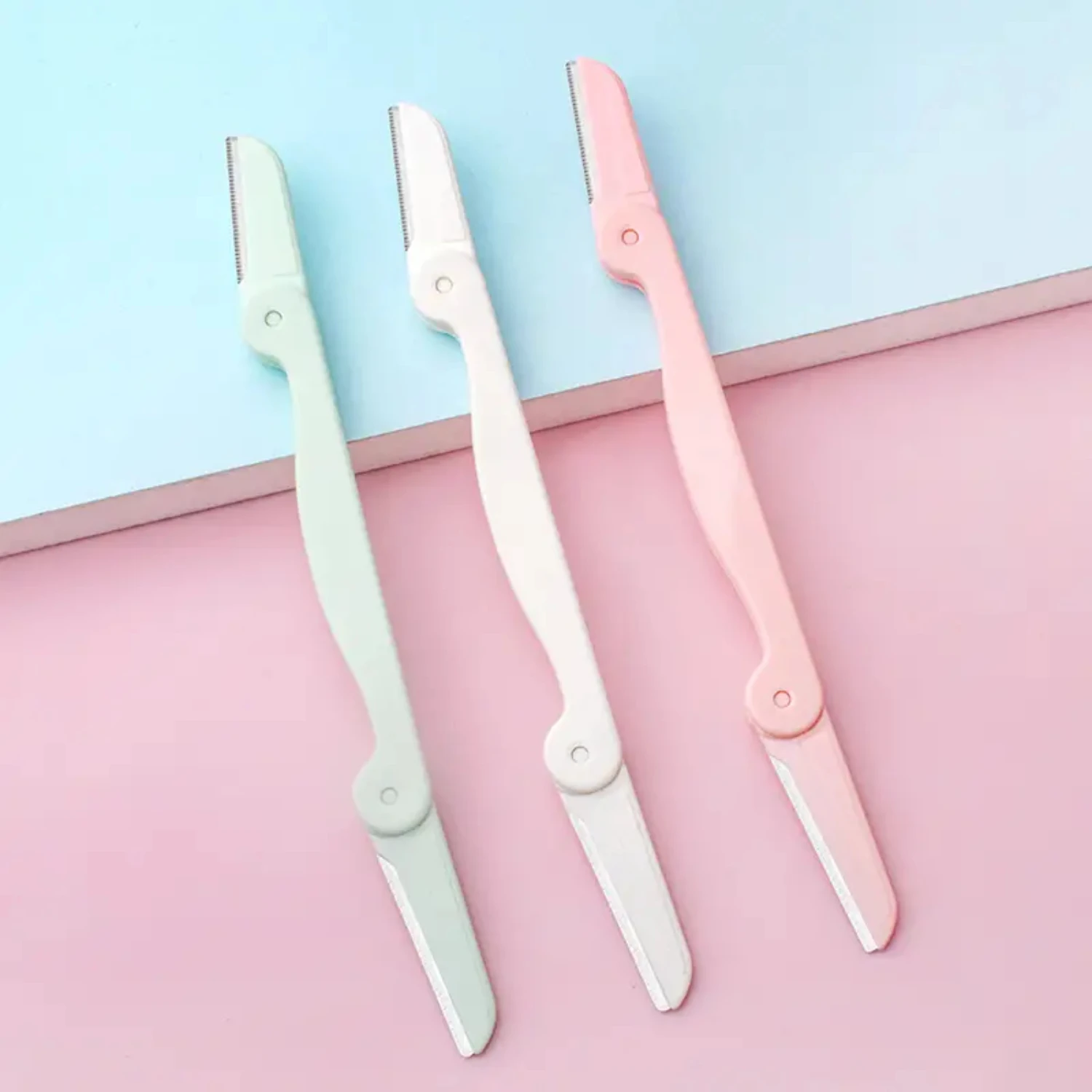 Набор из 3-х острых лезвий-триммера для бровей, прецизионного формирователя и бритвы — портативный косметический инструмент для идеальных бровей