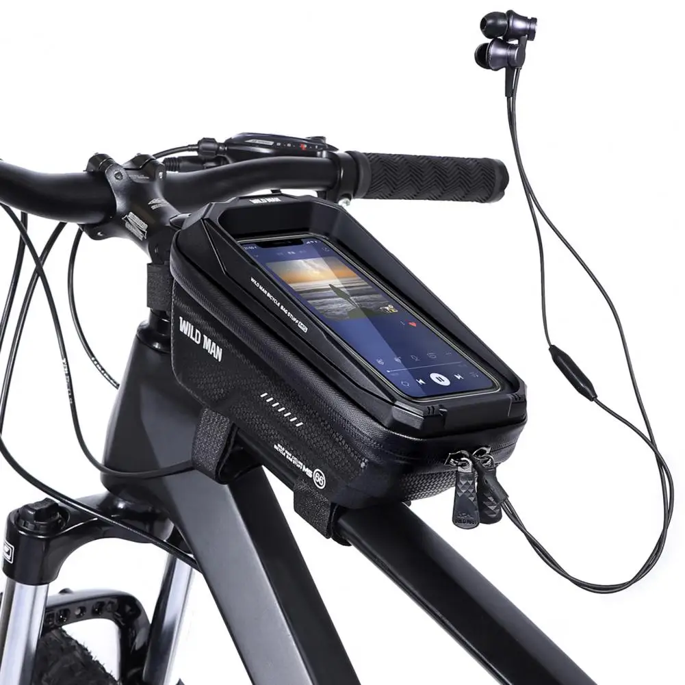 Practical Waterproof Bike Frame Bag Sensitive Touch Shockproof TPU Cycling Front Bag for Mountain Bike