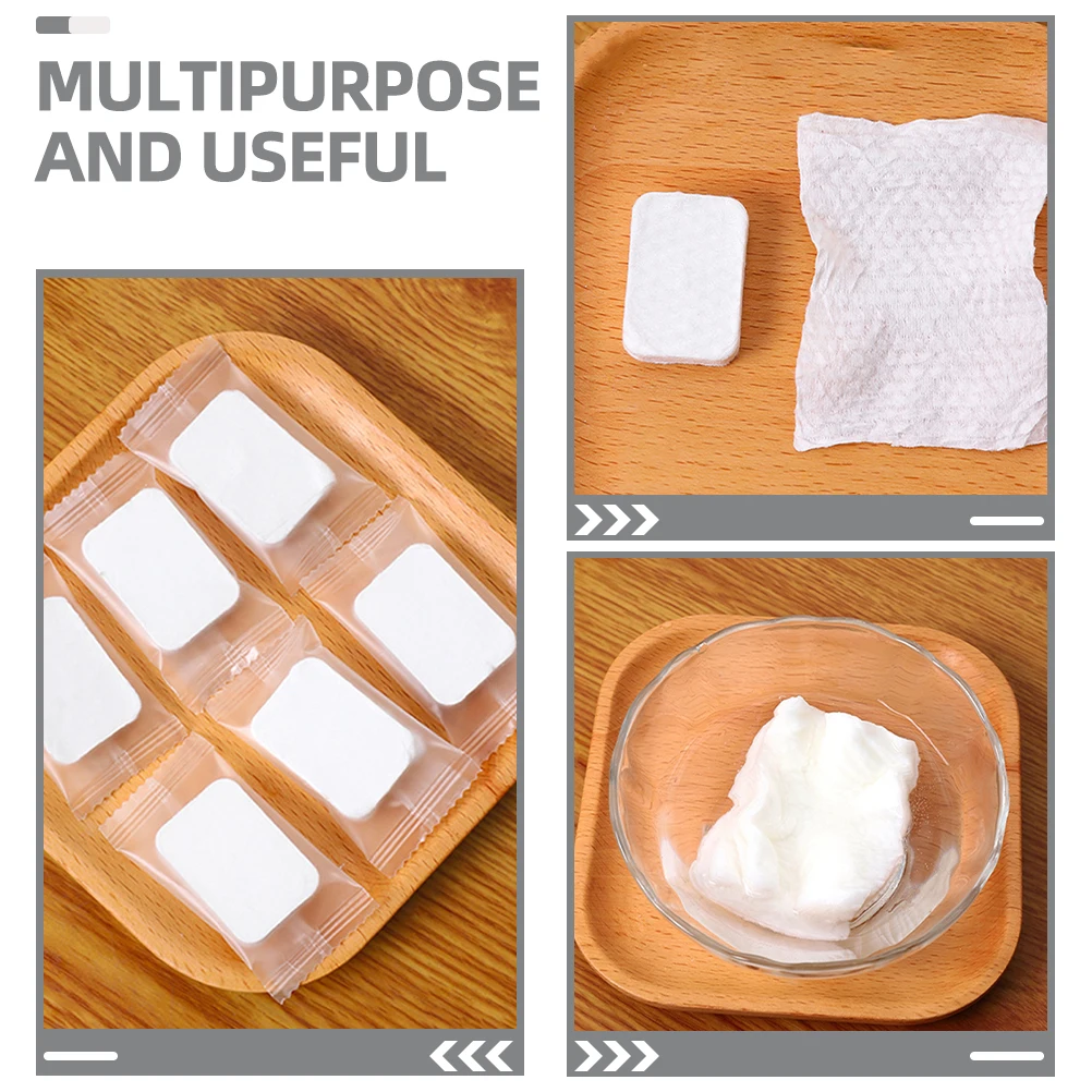 

Compressed Makeup Pads Facial Cleansing Non woven Thick Pearl Pattern Cotton Removal Skincare Travel Daily Use