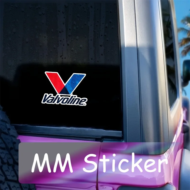 1PC Cool Valvoline Automotive Sticker, Unique Emblem for Personalizing Your Car, Suited for Oil - Conscious Drivers