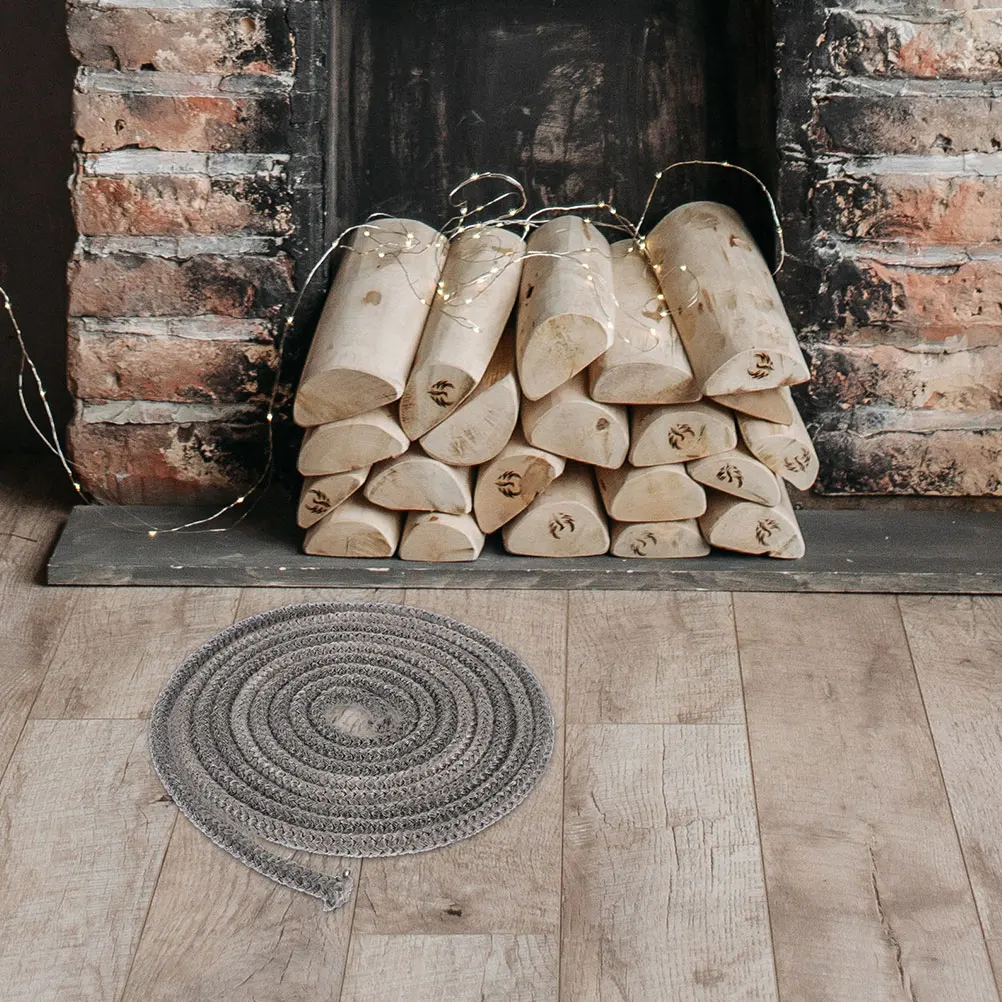 

Gasket Door Rope for Wood Stove Fiber Glass Fireplace Replacement Wired Bricks Fiberglass Pad