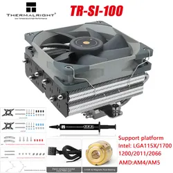 Thermalright SI-100 Cooler 100mm Height 6 Heat Pipe Radiator Copper Bottom Pressure Radiator AGHPIII Heat Pipe Supports LGA1700